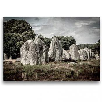 Premium Textil‑Leinwand 45 x30 cm von CALVENDO – Les Alignements de Carnac (Roger Steen)