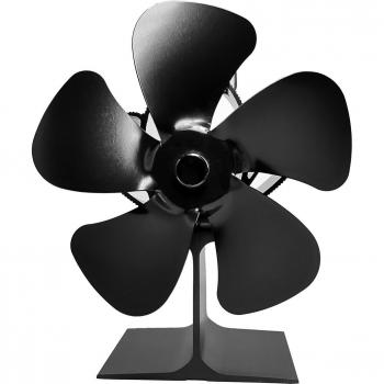 Quiet FlamePro 5‑Blades Black Heat Fan