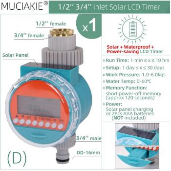 MUCIAKIE LCD Drip Timer with Rain Sensor