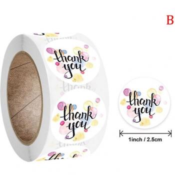 1 Inch Thank You Stickers for Birthday Parties