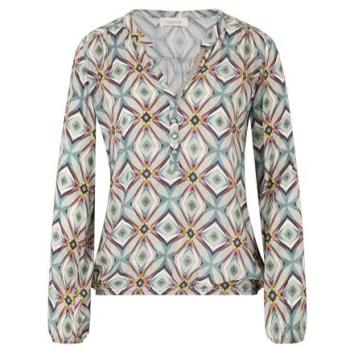Figurfreundliche Bluse mit Muster