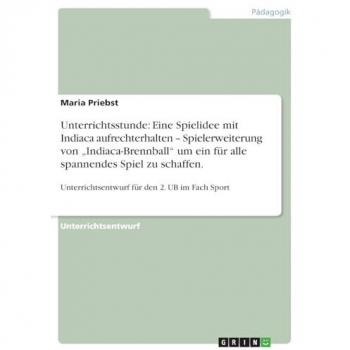 Unterrichtsstunde: Eine Spielidee mit Indiaca aufrechterhalten Spielerweiterung von Indiaca-Brennball um ein für alle spannendes Spiel zu schaffen.