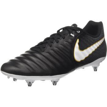 Nike Tiempo Ligera IV SG Football Boots, Black/White/Black/Metallic Vivid Gold