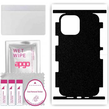 Estuche de Piel Protectora Negra Mat for iPhone 13 Pro Max