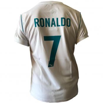 Maillot de Football Real Madrid Cristiano Ronaldo 7 Réplique Officielle 2017-2018 Taille Jeunes Hommes (12 ans)