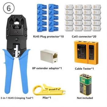 Cat5/6/7 Cable Tester y Prensa