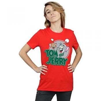 Christmas Cheer Animated Red Tee for Women