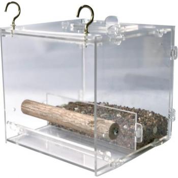 Spill-proof Acrylic Bird Feeding Station