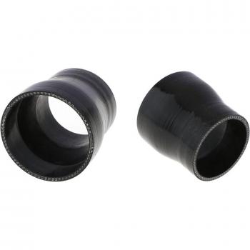2x 2-2.5 Silicone Reducer Coupler Turbo Connector Black