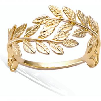 Gold-Plated Eab Wheat Ring – 12 mm, 60 Gold
