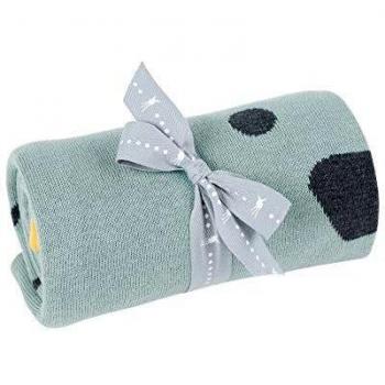 LÄSSIG Kuscheldecke aus Bio-Baumwolle, Hund