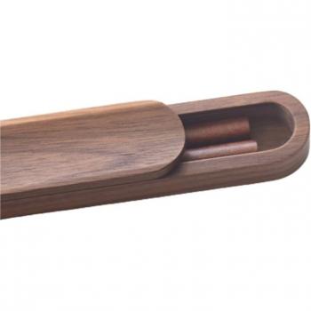 Natural Life Black Walnut Wooden Non-slip Chopsticks with Box Case