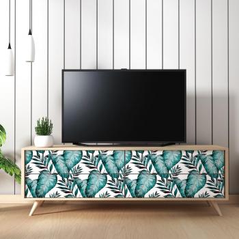 Vinilo Tropical Huahine Pared 40x60 cm con Estampado Floral