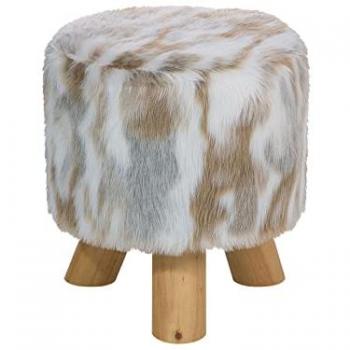 Tabouret Texas campagne couleur gris-marron