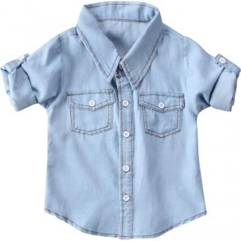 Lässiges Denim Shirt für Mädchen und Jungen
