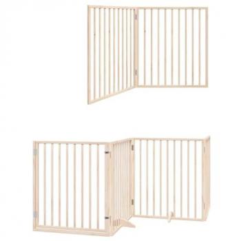 Puerta Plegable para Perros de 12 Paneles en Madera de Álamo 960 cm