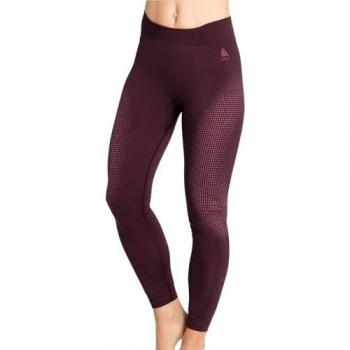 Odlo Performance Warm Eco Big Logo Bottom Long Tight Women Berry XL