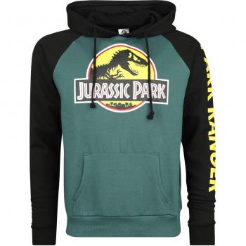 Jurassic Park – Park Ranger‑Logo‑Kapuzenpullover Herren, multicolor, S/L