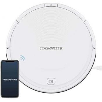 Rowenta RR8227 X‑Plorer Serie 45 Robot Aspirapolvere Bianco con Sensori Infrarossi e 3 Modalità di Pulizia