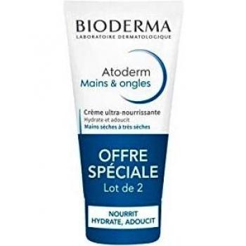 Bioderma Atoderm Crème Réparatrice Intensive Mains & Ongles Lot de 2 x 50 ml