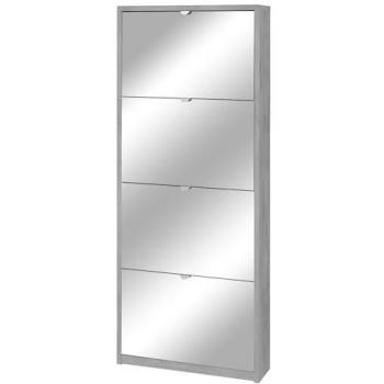Scarpiera 4 Ante + Specchio, Dimensioni 63x154x18 cm – Giordanoshop