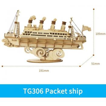 3D Wooden Ship Model Kit for Children