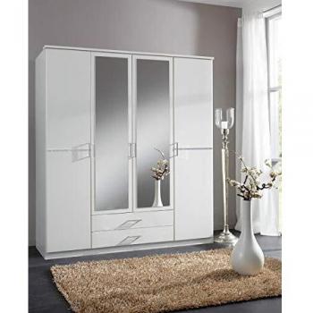 Armoire Douceur des Miroirs PEGANE – Blanc Cristallisé