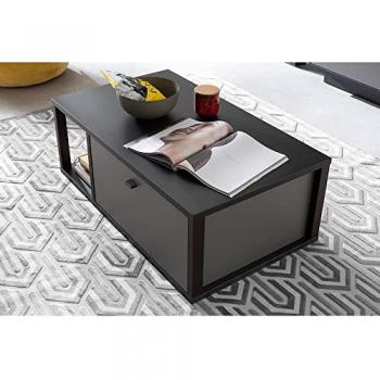 Lomadox Couchtisch LAVAL-05 in grau mit Schubkasten, B/H/T ca. 95/34/55 cm