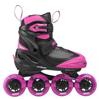 Roces Moody X Girls' Inline Skates in Black/Pink, EU 36‑40