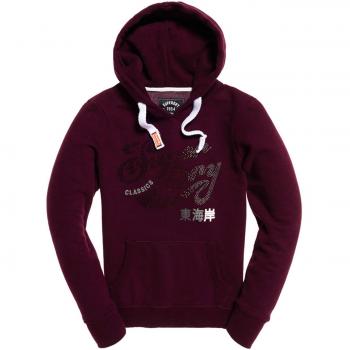 Superdry Damen Hoodie Classic Rhinestone Entry – S – Figur-Farbe