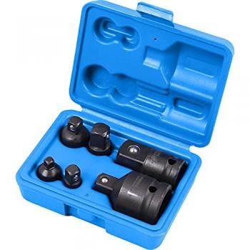 Set di adattatori per chiavi da impatto, 6 pezzi, 1/4 + 3/8 + 1/2 + 3/4