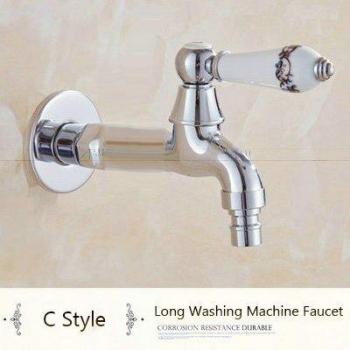 Chrome Finish Outdoor Faucet with Jade Handle