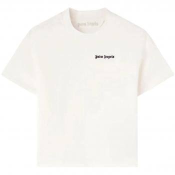 Palm angels round-neck t-shirt with embroidered