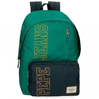 Pepe Jeans Mark Mochila Infantil, Verde, 32x44x17.5 cm