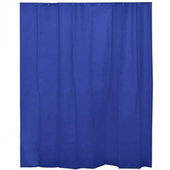 EVIDECO Navy EVA Bath Shower Curtain 71x78