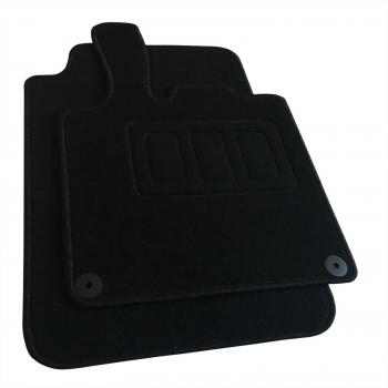Fortwo Teppich‑Set Schwarz, 2‑teilig, AM7177p, Velours