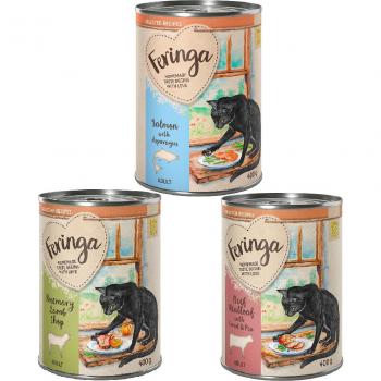 Misto di Carne Feringa 24x400g Umido per Gatti – Agnello, Manzo, Salmone