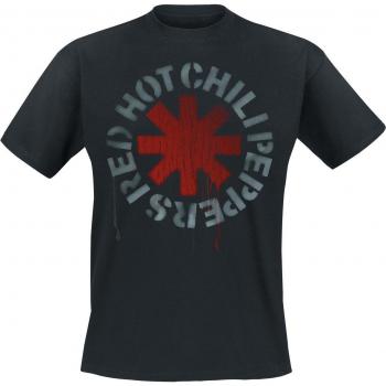 T‑shirt « Stencil Black » de Red Hot Chili Peppers – tailles S–5XL – pour hommes – couleur noire