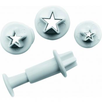 Caja de 6 uds de Set 3 Cortadores Con Expulsor Estrella Ibili 788403