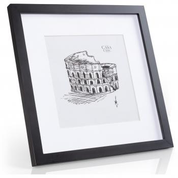 Cadre photo bois Casa Chic Cannon carré 30x30 cm