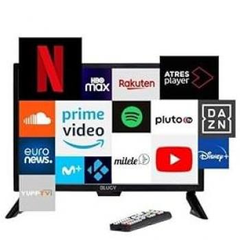 Pantalla Travel TV BLUGY 21.5” LED HD 12V/24V – Con Altavoz Integrado y Disney+