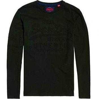 Superdry Maglia Uomo a Maniche Lunghe Verde Scuro