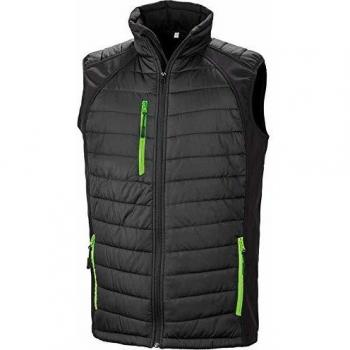 Result Black Compass Softshell Vest with Padding