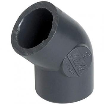 Raccord PVC Pression 45° Nicoll Ø25 mm Femelle/Femelle