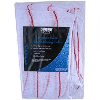 Dishcloths, Red – 20×10 (Country Range C20)