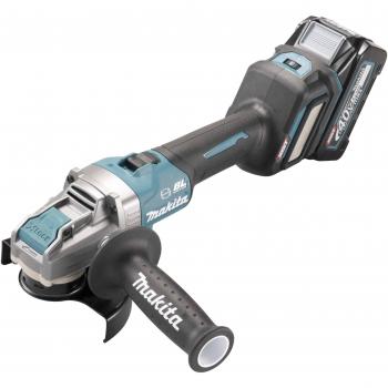 Makita Meuleuse 125mm 40V Max avec 2x4Ah et accessoires