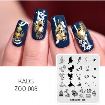 Manicure Birdhouse 008: Plantilla de Estampado para Uñas
