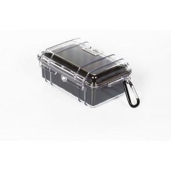 Peli MicroCase 1050 transparent mit schwarzem Innenleben