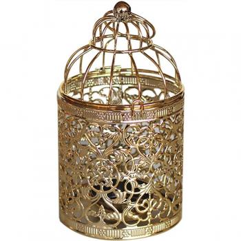 Hollow Iron Lantern Candle Holder