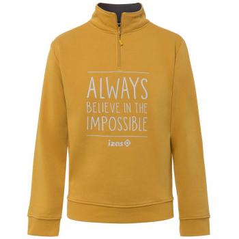 IZAS Herren SAUD Sweatshirt mit Kapuze, Gold Honig/Dunkelgrau, XL